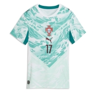 Camiseta Portugal Rafael Leao #17 Segunda Equipación Replica Mundial 2026 para mujer mangas cortas
